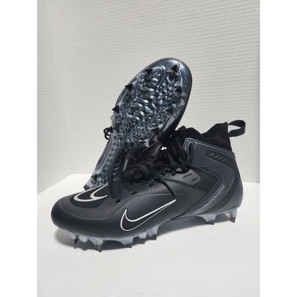 Nike Alpha Huarache 8 Elite LAX Lacrosse Cleats BLACK SMOKE CW4440-011 Men Sz 9 - Picture 1 of 10